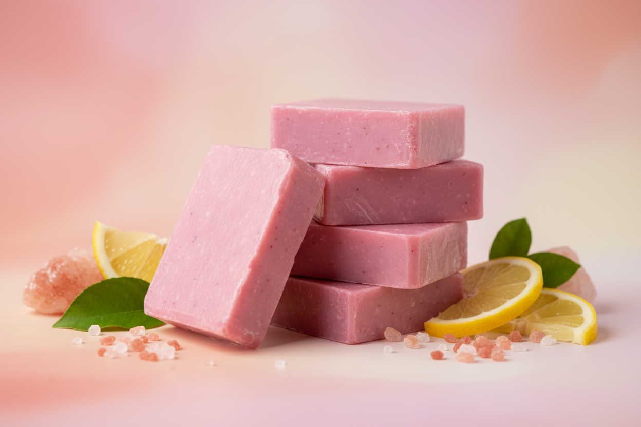 Pink Himalayan Salt Tangerine, Sweet Orange, Grapefruit, Mandarin & Lime BRIGHTING BAR