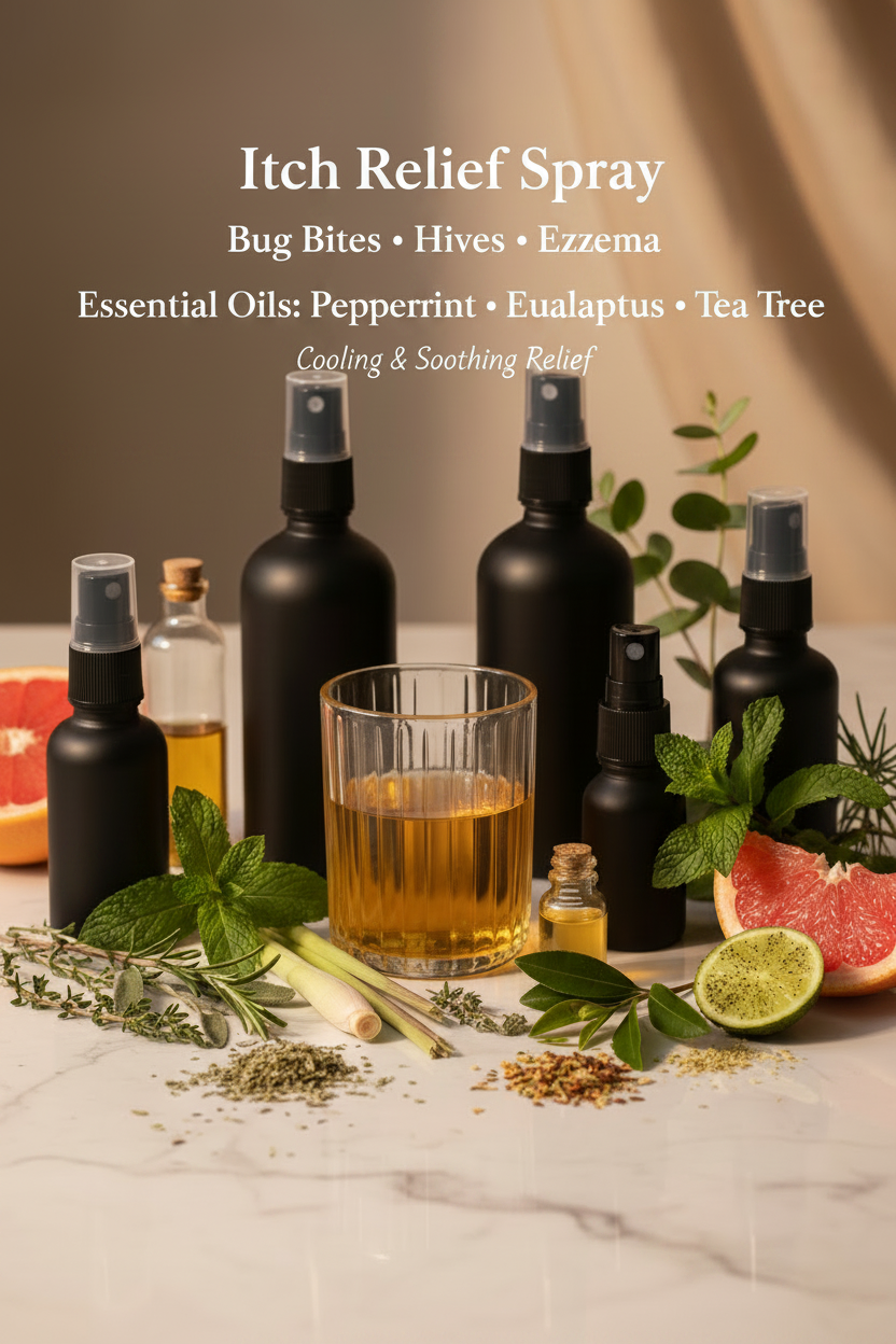 Instant Relief Anti Itching Spray (Eczema, Rosacea, Insect Bites Hives Ect.)