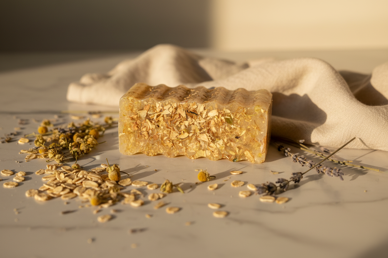 🐐 Goat Milk Oat & Honey🥛🍯(Moisturizing Sensitive Skin Soap Bar)